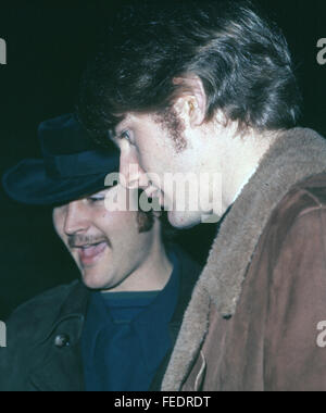 BYRDS uns Rock-Gruppe im Februar 1967 mit Dave Crosby auf der linken Seite und Mike Clarke Stockfoto