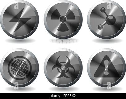 Wissenschaft Icons set Stock Vektor