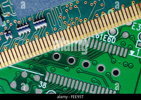 Computer Hardware-Leiterplatte Stockfoto