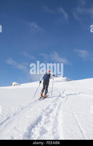 Valgardena im Winter Stockfoto