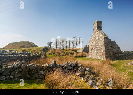 Tomen y Mur entfernten römischen Kastells mit Motte in der Nähe von Trawsfynydd Gwynedd Snowdonia NP North Wales UK Stockfoto