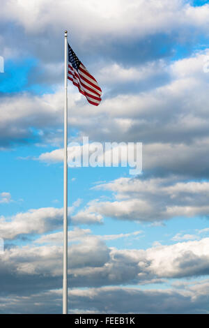 Die Flagge der Vereinigten Staaten von Amerika, oft bezeichnet als die amerikanische Flagge Stockfoto