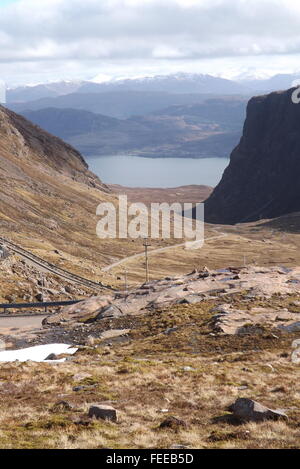 Applecross Pass, Schottland Stockfoto