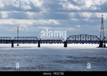 Victoria-Brücke, Montreal, Quebec, Kanada Stockfoto