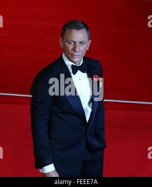 London, UK, 26. Oktober 2015: Daniel Craig besucht James Bond Spectre CTBF Filmpremiere in London Stockfoto