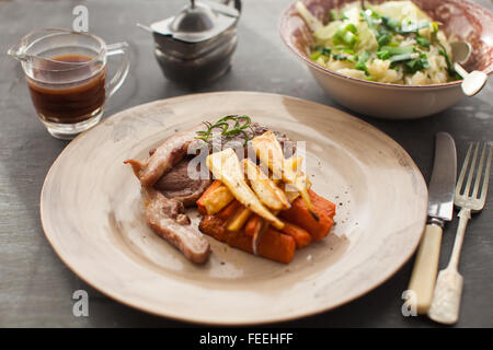 Sonntag Braten Abendessen Stockfoto