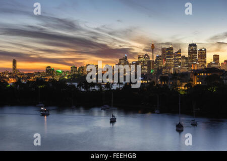 Suche über Cremorne von Mosman bis Sydney Stockfoto