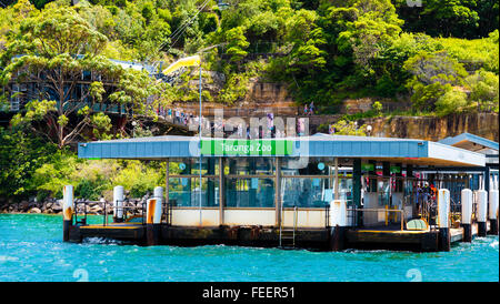 Sydney, Australien - 11. Januar 2014: Taronga Zoo Fährhaus in Sydney. Stockfoto