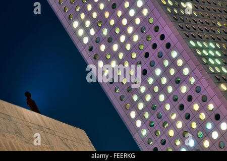 Antony Gormley Skulptur in Central, Hongkong, China. Stockfoto