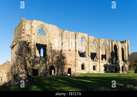 Die Abtei von St. Agatha oder Easby Abbey, in der Nähe von Richmond, North Yorkshire, England, UK Stockfoto