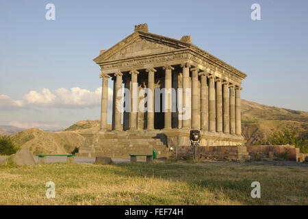 Hellenistische Tempel im Abendlicht Garni, Armenien, Stockfoto