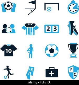 Soccer Icons set Stock Vektor