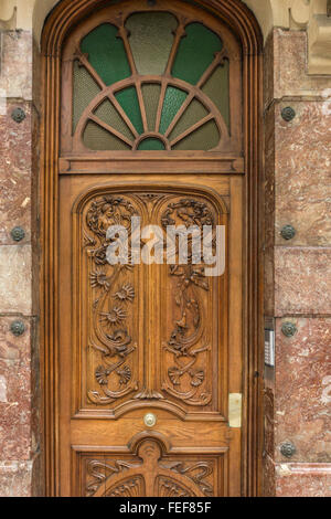 Tür, Urbieta Kalea, San Sebastian, Donostia, Spanien Stockfoto