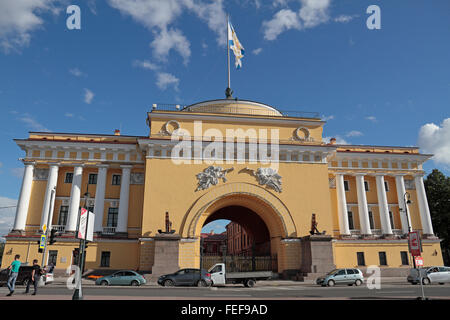 Die Admiralität Gebäude in Sankt Petersburg, Northwestern, Russland. Stockfoto