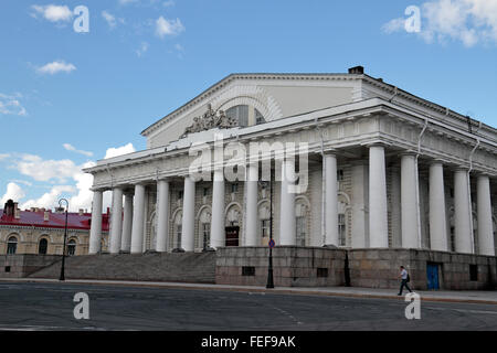 Die alte Sankt Petersburg Börse (auch Bourse) in St. Petersburg, Russland. Stockfoto