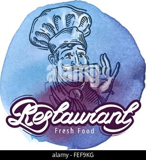 Restaurant-Vektor-Logo-Design-Vorlage. Kochen und Küche-Symbol Stock Vektor