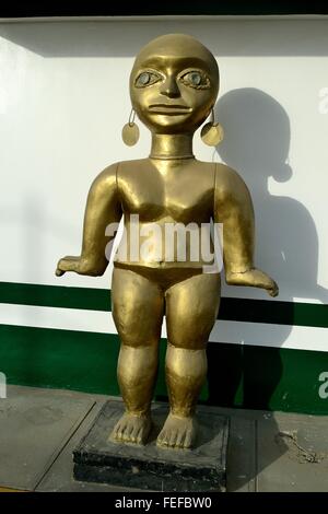 Archäologische Statue in CATACAOS. Abteilung von Piura. Peru. Stockfoto