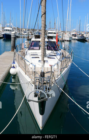 Boot, Marina Rubicon, Playa Blanca, Lanzarote, Kanarische Inseln Stockfoto