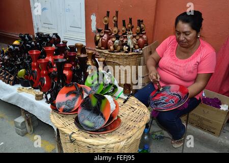 Typische Cerarmic-Markt in CATACAOS. Abteilung von Piura. Peru Stockfoto