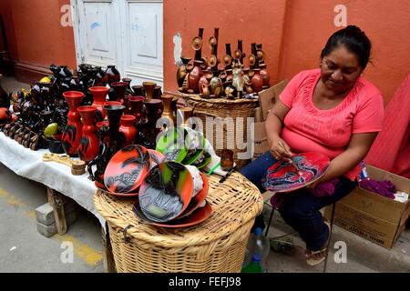 Typische Cerarmic-Markt in CATACAOS. Abteilung von Piura. Peru Stockfoto