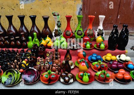 Typische Cerarmic - Markt in CATACAOS. Abteilung von Piura. Peru Stockfoto