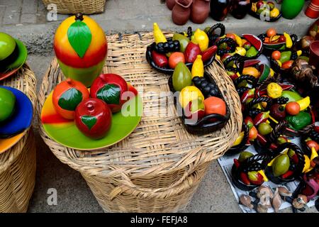 Typische Cerarmic - Markt in CATACAOS. Abteilung von Piura. Peru Stockfoto