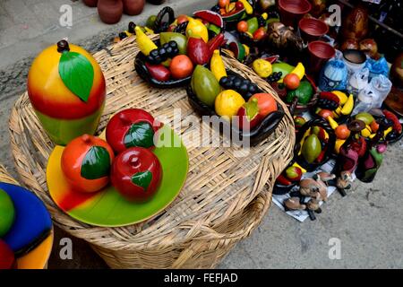 Typische Cerarmic - Markt in CATACAOS. Abteilung von Piura. Peru Stockfoto