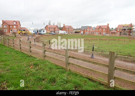 Neubauwohnungen in Loughborough Leicestershire gebaut Stockfoto