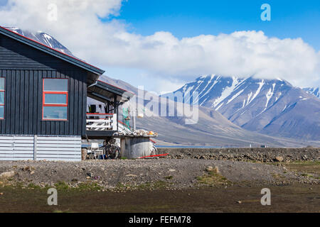Malerische Aussicht von Longyearbyen (Svalbard Insel), Norwegen Stockfoto
