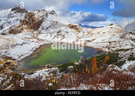 Valporola See, Dolomiten Stockfoto