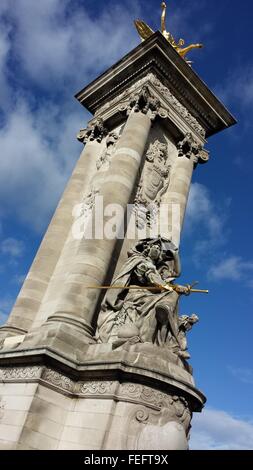 Pont Alexandre III Stockfoto