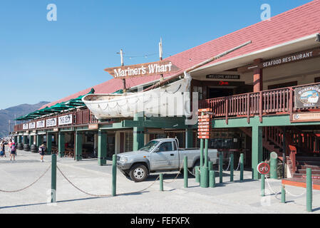 Mariner es Wharf Fisch Markt, Hout Bay, Kap-Halbinsel, Gemeinde in Kapstadt, Westkap-Provinz, Südafrika Stockfoto