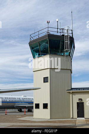 FlughafenKontrollturm - Air Mobility Command Museum Stockfoto