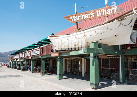 Mariner es Wharf Fisch Markt, Hout Bay, Kap-Halbinsel, Gemeinde in Kapstadt, Westkap-Provinz, Südafrika Stockfoto