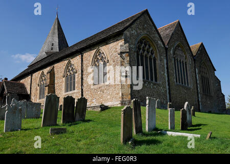 Westerham-Pfarrkirche Stockfoto