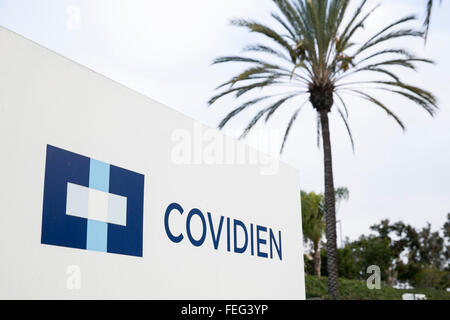 Ein Logo Zeichen außerhalb einer Einrichtung von Covidien in Carlsbad, Kalifornien am 30. Januar 2016 besetzt. Stockfoto