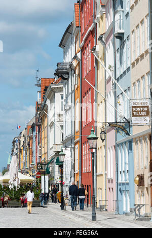 Bunte Häuser, Nyhavn, Kopenhagen (Kobenhavn), Königreich Dänemark Stockfoto