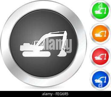 Computer Icon-Bagger Set isoliert auf einem weißen Hintergrund. Vektor-Illustration. Stock Vektor