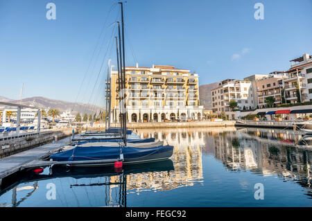 Hotel Regency in Porto Montenegro in Tivat, Montenegro Stockfoto