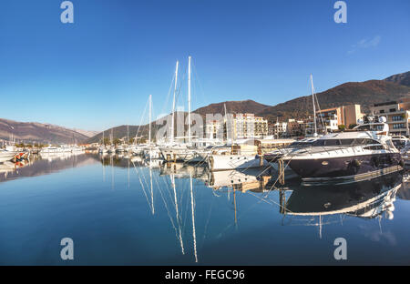 Hotel Regency in Porto Montenegro in Tivat, Montenegro Stockfoto