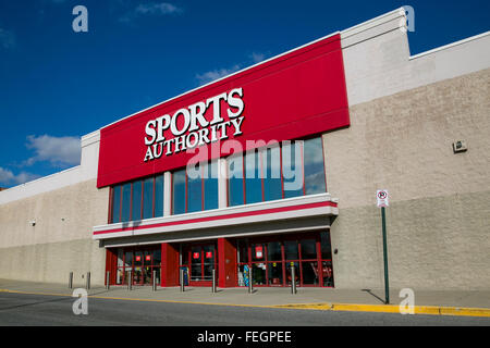 Auf 5. Februar 2016 speichern eine Sports Authority-Einzelhandel in Frederick, Maryland. Stockfoto