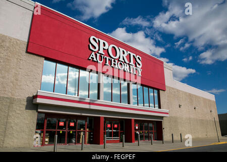 Auf 5. Februar 2016 speichern eine Sports Authority-Einzelhandel in Frederick, Maryland. Stockfoto