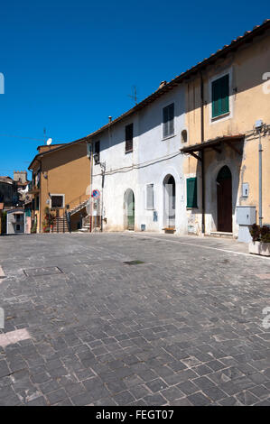 Torrita Tiberina, Piazza Borgo Regina Margherita, Latium, Italien Stockfoto