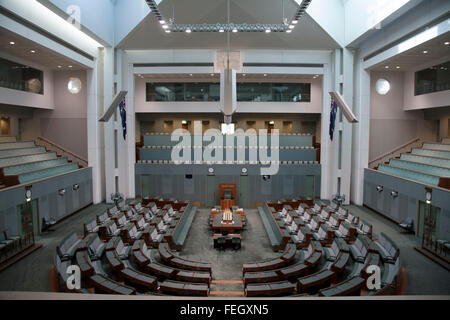 Haus der Representives Kammern Federal Parliament House Capital Hill Canberra ACT Australien Stockfoto