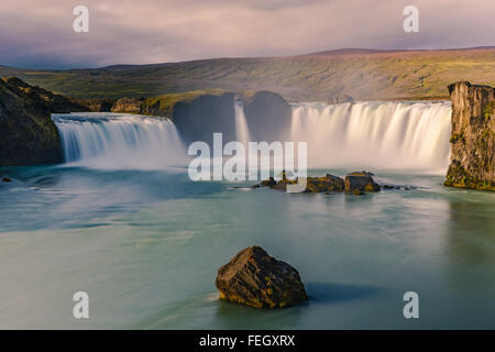 Wasserfall Godafoss im nördlichen Teil von Island Stockfoto