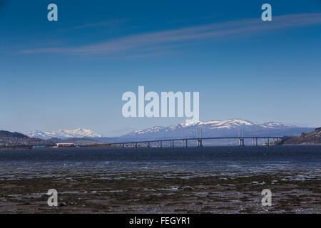 Kessock Brücke verbindet die Stadt Inverness mit Black Isle über die Beauly Firth in den Highlands von Schottland, UK Stockfoto