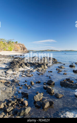 Blaue Lagune, Nacula Island, Yasawa Inseln, Fidschi Stockfoto