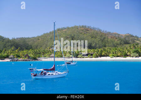 Likuliku Lagoon Resort, Malolo Island Mamanuca Inseln, Fidschi Stockfoto