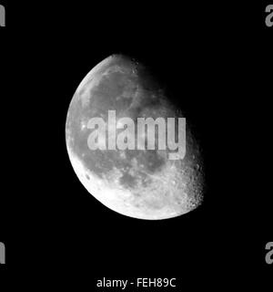 Der Mond. Bild von der abnehmenden Crescent Stockfoto