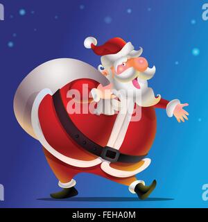 Satz von bunt süß Weihnachten figuren und Dekorationen. Weihnachtsmann und Schneemann. Weihnachten Design Elemente. Weihnachtszeit Thema. Santa Claus. Stock Vektor